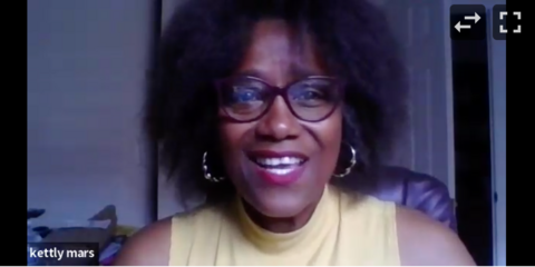 Screenshot of Kettly Mars video call