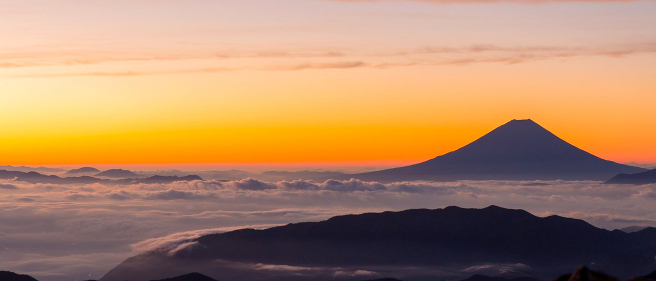 Mount Fuji at sunset