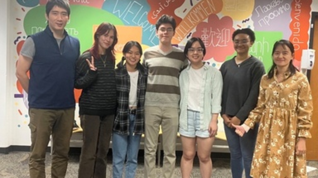 This is a picture of Chinese Speech contest winners