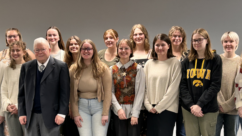 Student awardees with Richard Tyner